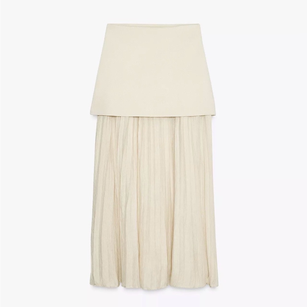 Zara Pleated Knit Skirt
